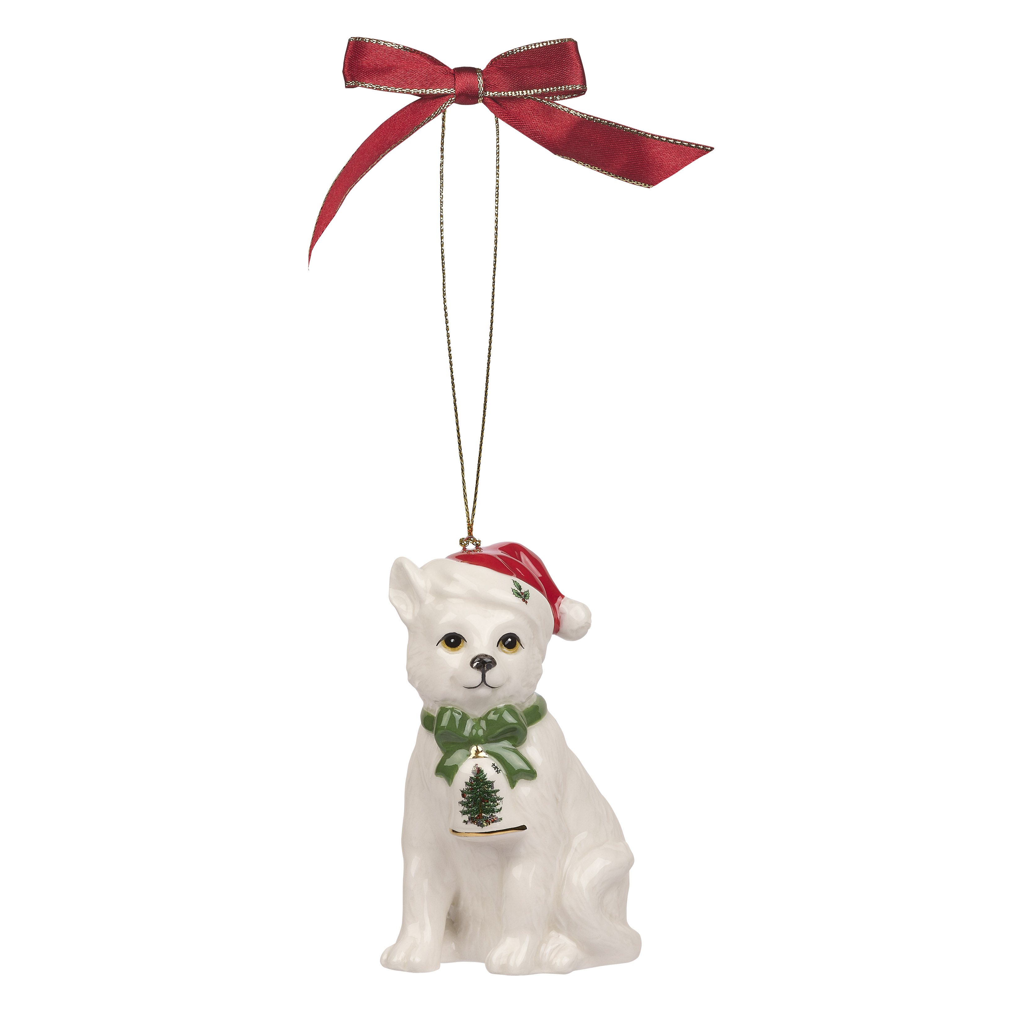 Christmas Tree Cat Ornament image number null